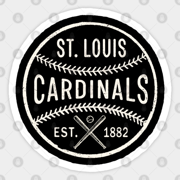 Cardinals Ball 1 by Buck Tee Sticker by Buck Tee